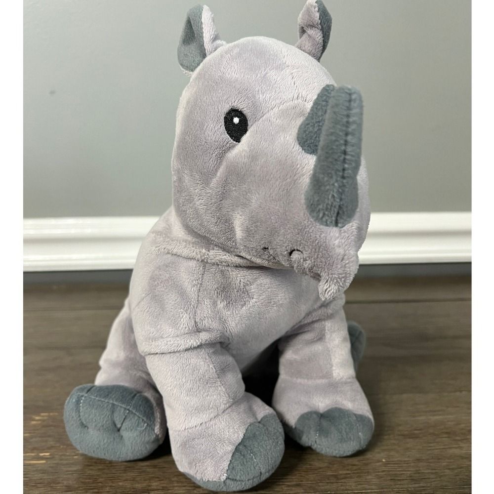 Kohl's Cares Rhinoceros Rhino Plush Stuffed Animal Grey Safari Toy
